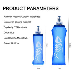 Sports soft water bottle