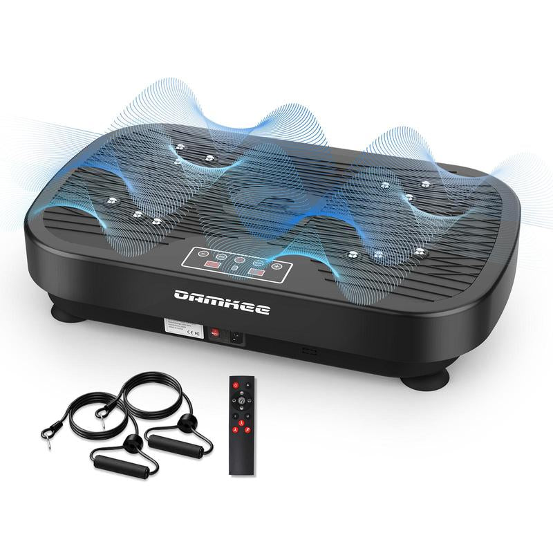 Vibration Plate Exercise Machine with 330LBS Loading Capacity, Lymphatic Drainage Machine, Whole Body Workout Vibration Platform for Fitness Vibration Plate