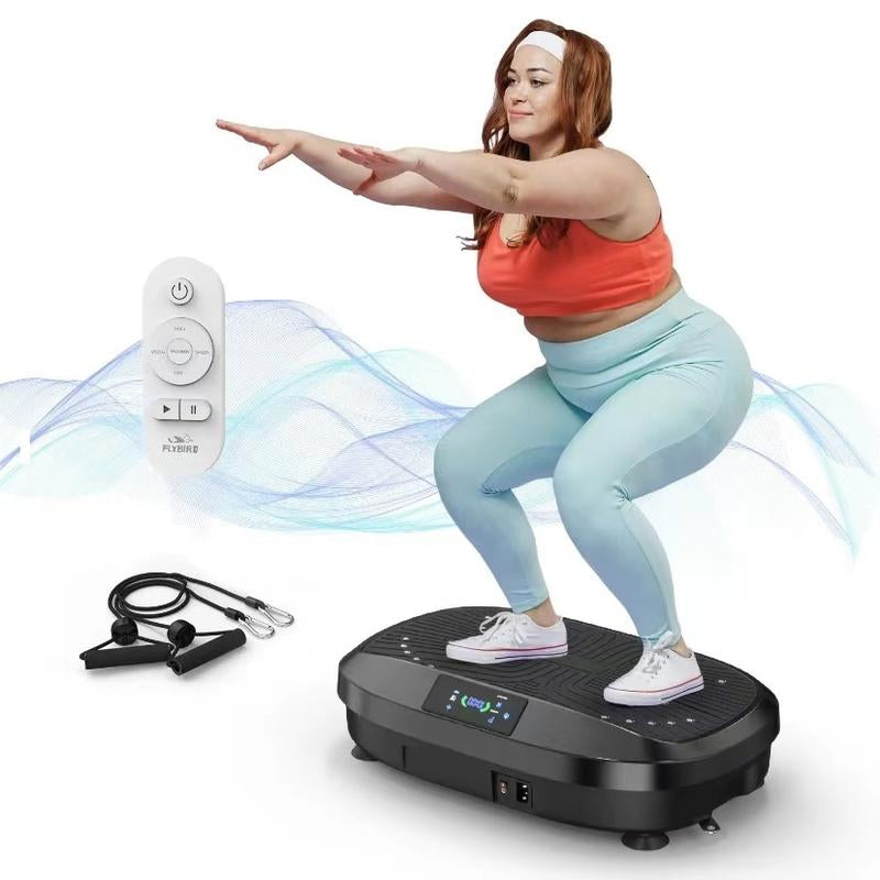 Vibration Plate Exercise Machine with 330LBS Loading Capacity, Lymphatic Drainage Machine, Whole Body Workout Vibration Platform for Fitness Vibration Plate